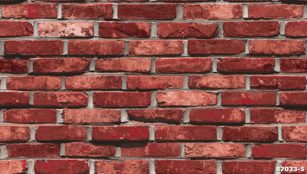 Giấy dán tường Gạch đỏ 87033-5